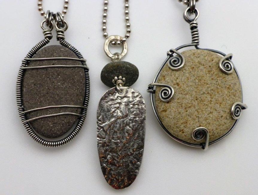 Kathy Dannerbeck Rock Pendants